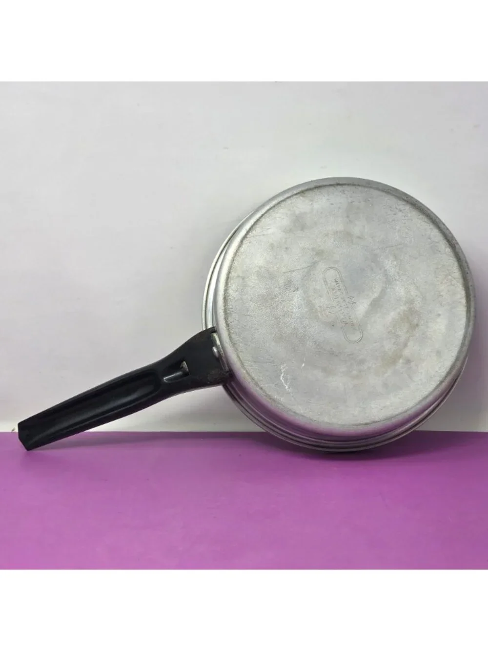Vintage Ward's Best Quality Aluminum 3 Egg Poacher Pan w/Lid Complete Cooker